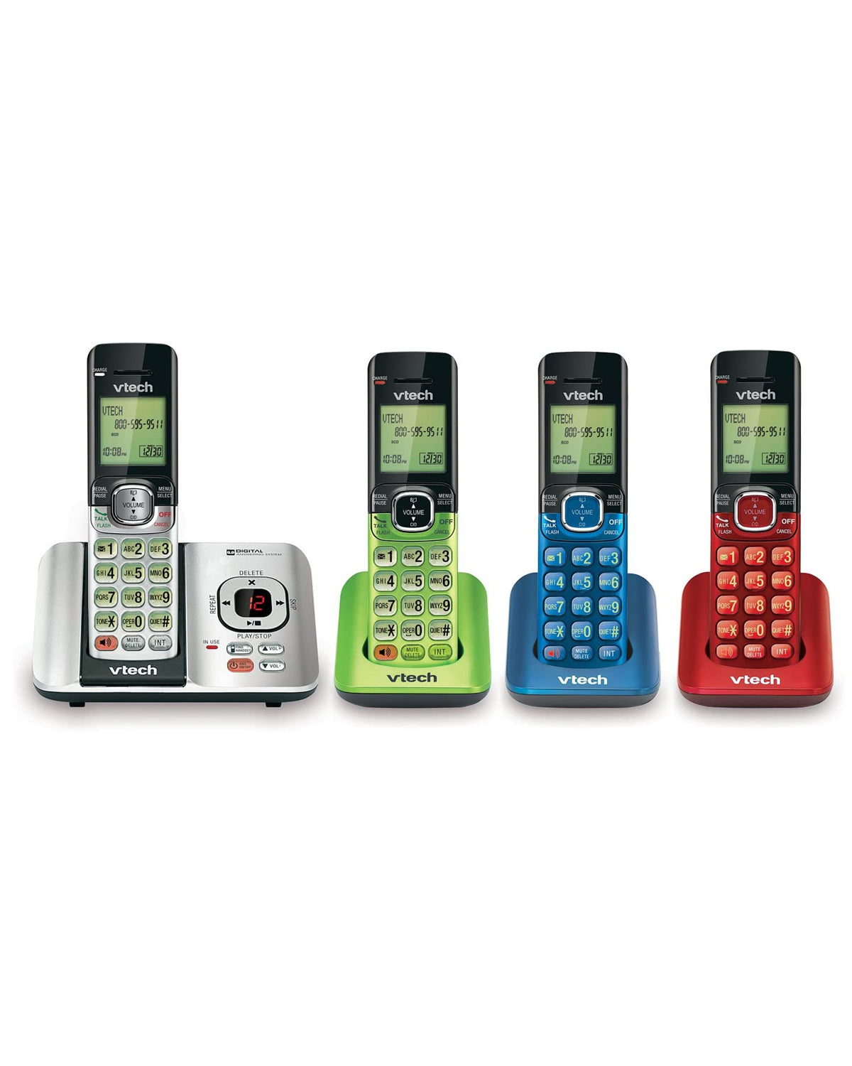 VTech DECT 6.0 Cordless Phone 4 handsets - CS6529-4B